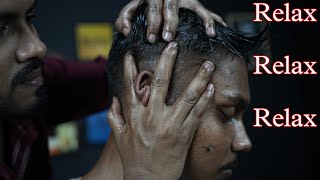 Indian Barber ASMR Massage Collaboration | Head Massage With Neck Cracking | Head Scratching ASMR