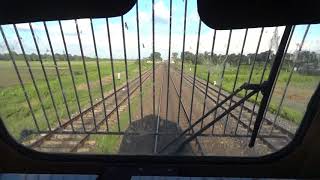 [IRFCA] Cab Ride in WDP4D Diesel locomotive, skipping stations at 110Kmph!!!