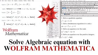 Solve Algebraic Equation Using Wolfram Mathematica | Easy Step-by-Step | Polynomial eqs