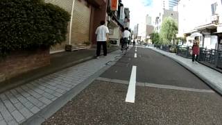 金沢市内の自転車レーン_5 Cycle Lanes at the Centre of Kanazawa, Japan