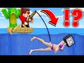 HUNTERS JJ and Mikey vs TV WOMAN on a FISHING TRIP in Minecraft - Maizen