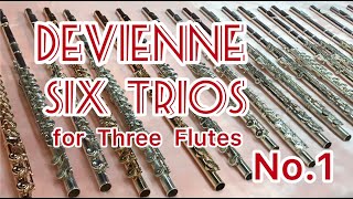 ドビィエンヌ　フルート3重奏　1番　ト長調　DEVIENNE TRIOS THREE FLUTES Nr.1 G-Dur