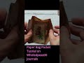 Secret Pop-Up Pocket for Your Junk Journal! #junkjournal #paperbagpocket