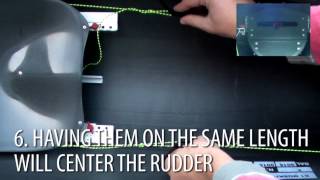 NELO Tip: Setting up the rudder cables and T-bar