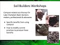 Vermont Organics Recycling Summit: Soil Builders: Compost-Based BMPs for EPSC