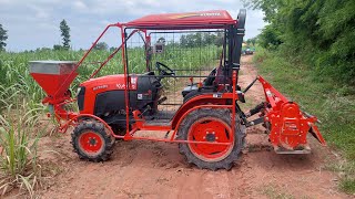 kubota b2740s ใส่ปุ๋ยอ้อย