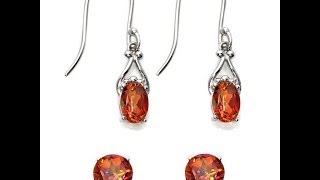 Orvieto Silver 2Pair Colored Quartz Earring Set