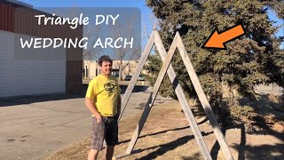 Reclaimed Wood - DIY Wedding Triangle Arch