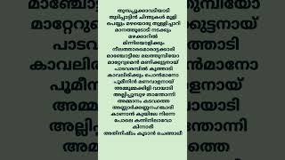 അമ്മൂമ്മക്കിളിവായാടി...................... ചന്ദ്രലേഖ movie song #lyrics