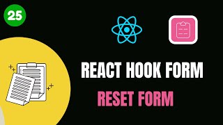 #25 REACT HOOK FORM 📝 - RESET FORM 🔄📋 | #codewithaswin #yt #reactjs #reacthookform #reset #forms