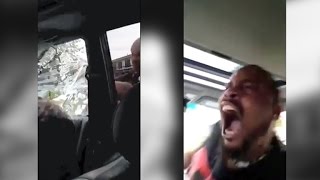 Watch: Police smash car window, tase passenger