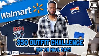 $50 WALMART OUTFIT CHALLENGE + Try On Haul | Men’s Affordable Fashion \u0026 Streetwear