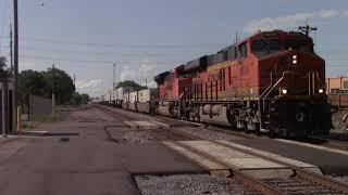 BNSF 8026 With TONS of K5HLB Action! Awesome Crew!