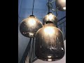 smoke glass pendant light video