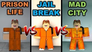 Roblox Mad City Vs Jailbreak Videos 9tube Tv - what prison is easiest to escape prison life vs jailbreak vs mad city