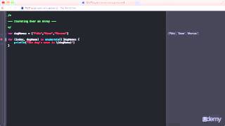SECTION 5:Video 43 Iterating Over an Array