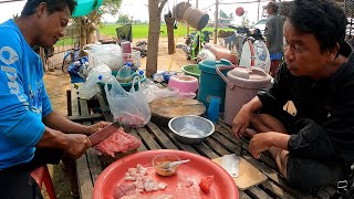 เมนูหมูๆ กินข้าวเช้ากับทีมงานและแฟนคลับ แซ่บอีหลี วิถีอีสาน