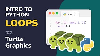 Gentle Intro to Python Loops with Turtle Graphics