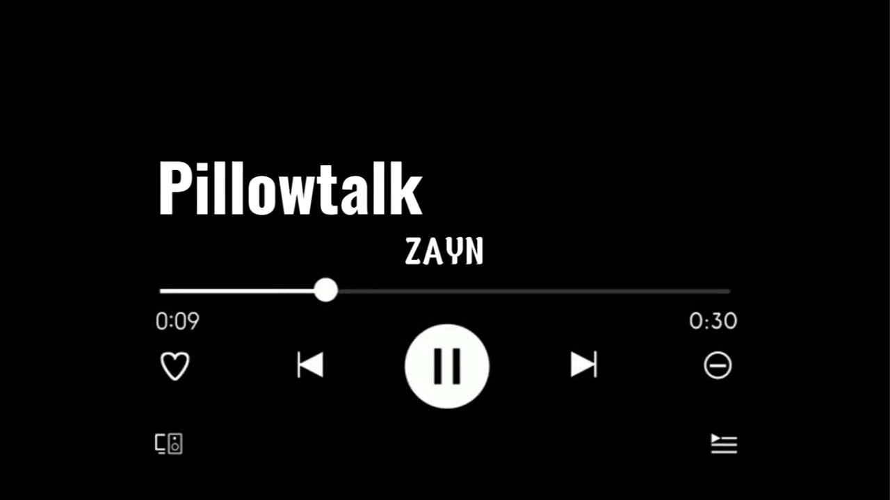 ZAYN - Pillowtalk (Lyrics) - YouTube