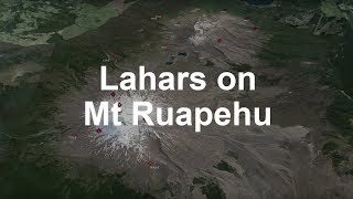 Lahars on Ruapehu Volcano