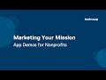 Marketing Your Mission: App Demos for Nonprofits