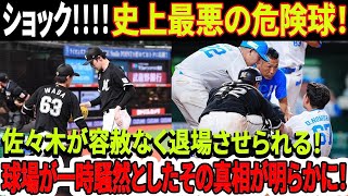 ショック！！！！史上最悪の危険球！佐々木朗希が容赦なく退場させられる！球場が一時騒然としたその真相が明らかに！