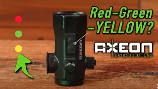 Axeon Optics RGY Yellow Red Green Dot Sight Features