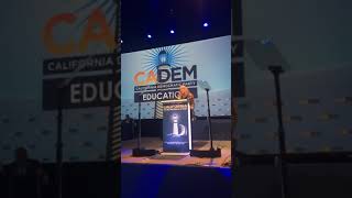 CFA President Jennifer Eagan addresses CA Dem Party