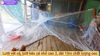 Những điều chưa biết về lưới kéo cá, lưới vét cá Cao 2m, dài 10m chất lượng, kéo cá nhỏ, Fishing net