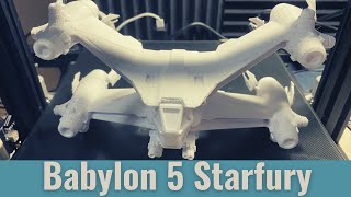 Babylon 5 Starfury - 3D printer time lapse tutorial