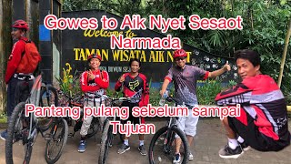 Si Bos Selse Solat Subuh langsung ngajak Sat set, Sat Set Gowes to Aik Nyet Narmada