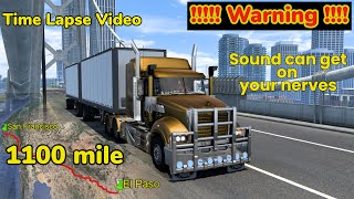 San Francisco to El Paso (Time-Lapse) | Mack Super-Liner | American Truck Simulator | Logitech G29