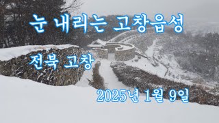 눈 내리는 전북 고창읍성 2025년 1월 9일