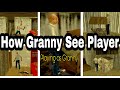 Play As Granny | How Granny See Player 👀 | granny vs Character 😎 #girl_techno_gamerz #grannyhouse