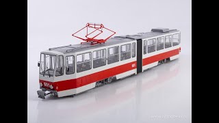 Трамвай Tatra-KT4 (белый/красный)