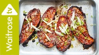 Sichuan Soy And Chilli Roasted Aubergines | Waitrose