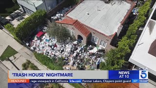 Residents call for action over Los Angeles 'trash house'