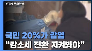 국민 20% 코로나 감염...\