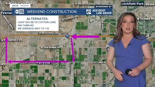 Watch out for freeway closures if traveling through the West Valley this weekend!