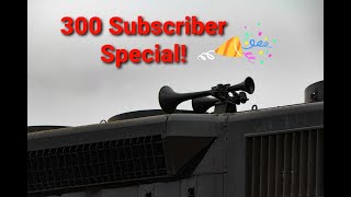 300 Subscriber Special! Leslie RS3L Horn Compilation! | Train Horns #1