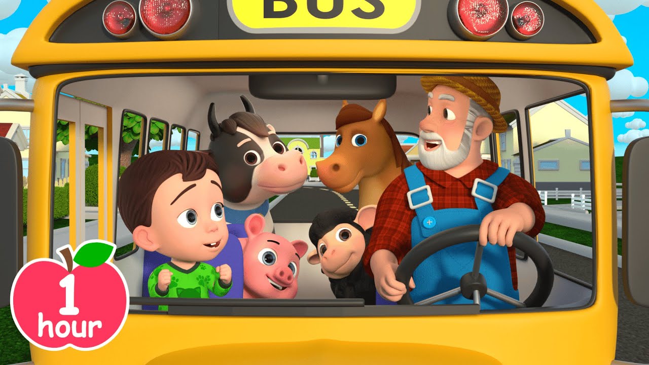 Wheels On The Bus Song Baby Animals More Baby Songs Nursery Rhymes