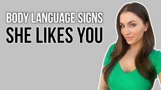 6 Body Language Signs She LIKES You! (Eye Contact, Playing With Her Hair & More) | Courtney Ryan