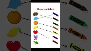 colors name | colors worksheet | colours match game | #shorts #ytshorts #youtubeshorts