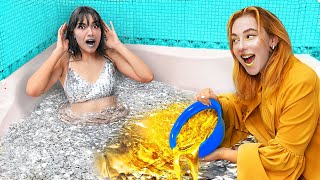 Gold Girl vs Silver Girl / Color Challenge!