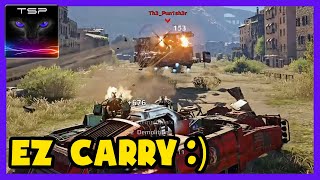 7 frags is EZ - I carry, you NOOB (Crossout gameplay: pro vs brainless noobs)