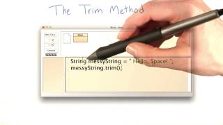 The trim Method - Intro to Java Programming