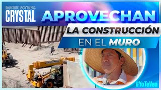 Migrantes aprovechan construcción en el muro fronterizo para cruzar | Noticias con Crystal Mendivil