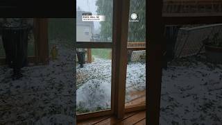 Hail Piles Up on South Carolina Porch | AccuWeather