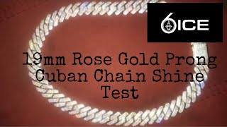 #6ixice #19mmcuban #rosegoldcuban #shinetest #6ixicecubanshinetest #prongcuban #rosegold