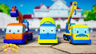 Camiones para bebés | Canción familiar de Trucks | Rimas infantiles para niños | Happy Tots Español